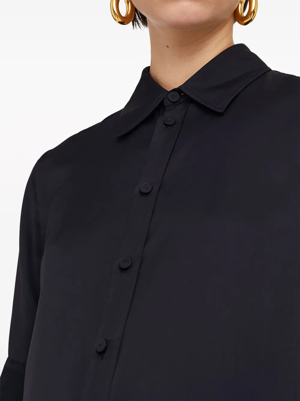Short-Sleeve Midi Shirtdress