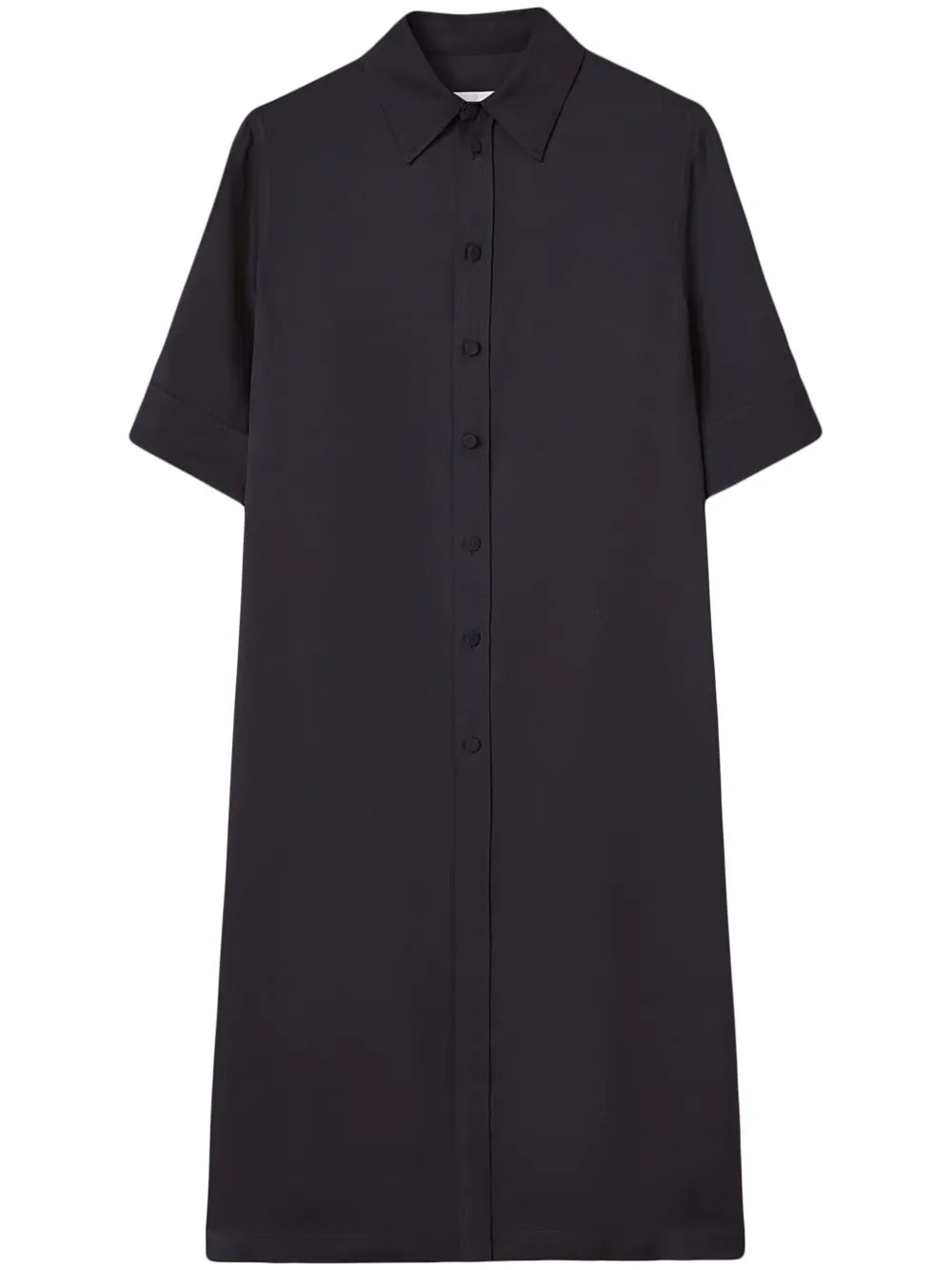 Short-Sleeve Midi Shirtdress