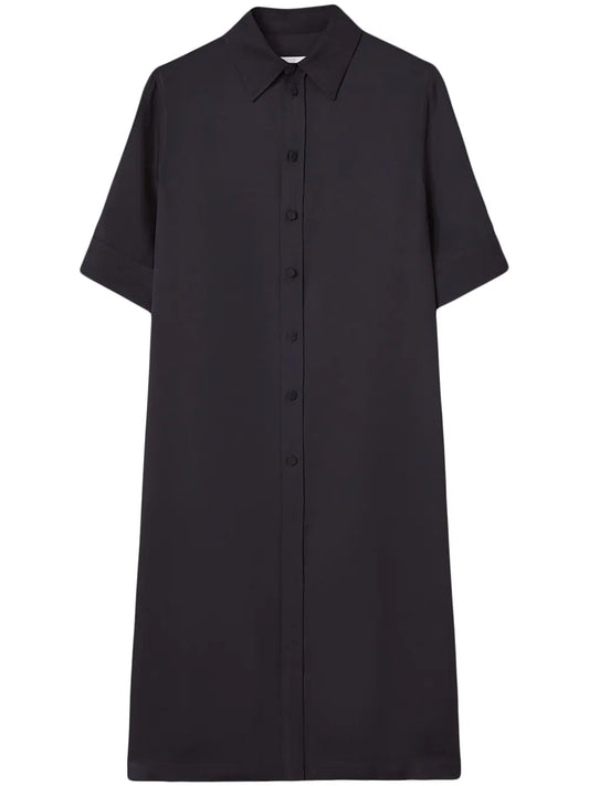 Short-Sleeve Midi Shirtdress