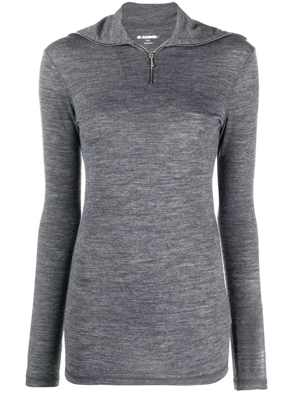 Logo-Print Roll-Neck Knitted Top