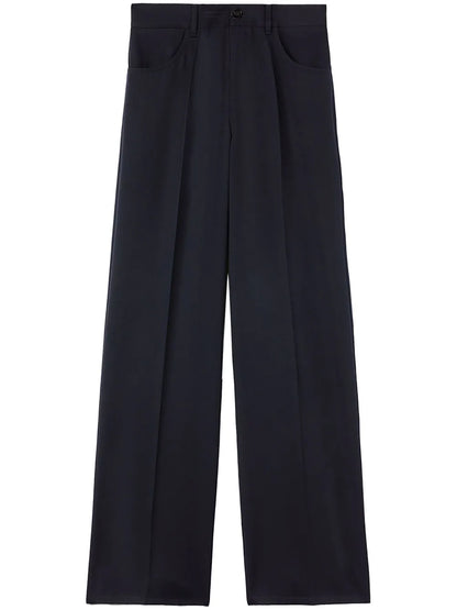 High-Waist Wide-Leg Trousers