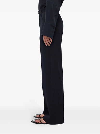 High-Waist Wide-Leg Trousers