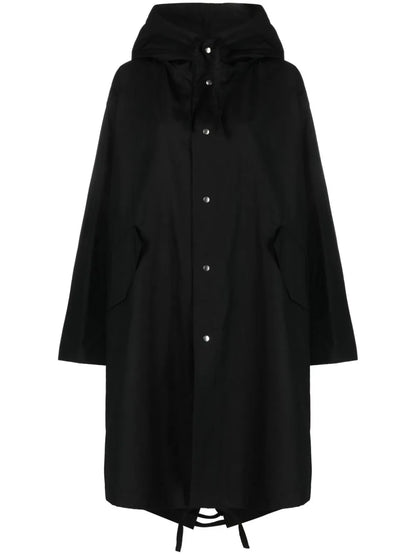 Logo-Print Cotton Coat