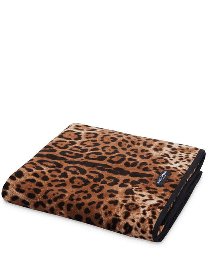 Leopard-Print Cotton Towel