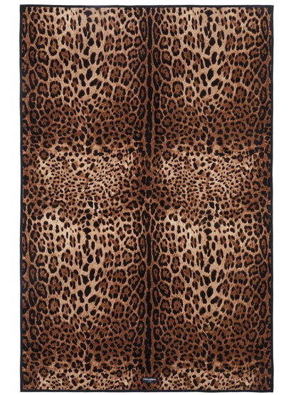 Leopard-Print Cotton Towel