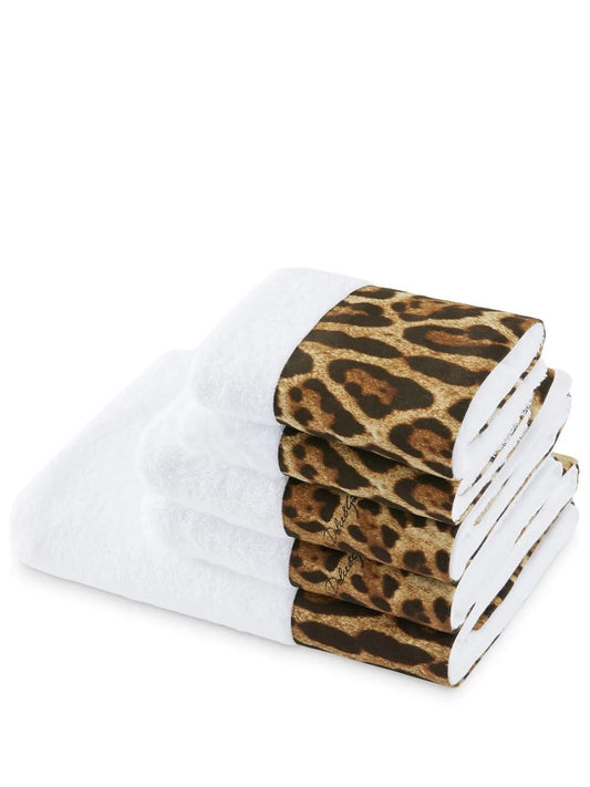 Set Of Five Terry Cotton Towels