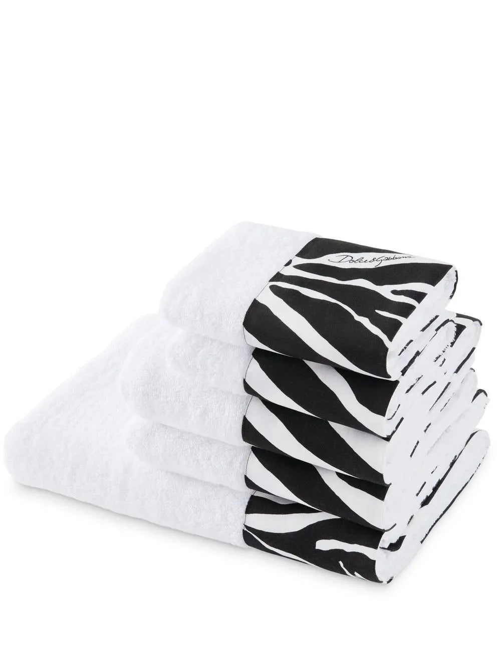 Set Of Five Terry Cotton Towels