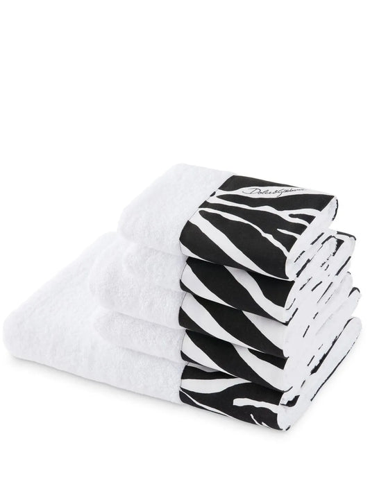 Set Of Five Terry Cotton Towels