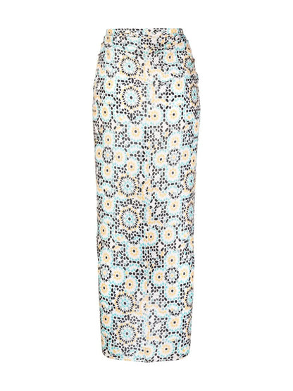 Telem Geometric-Print Sarong