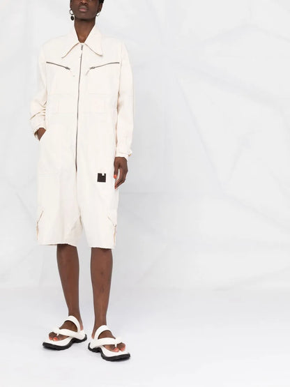 Pocket-Detail Knee-Length Playsuit