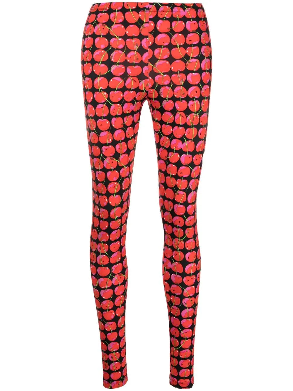 Cherry-Print Mid-Rise Leggings