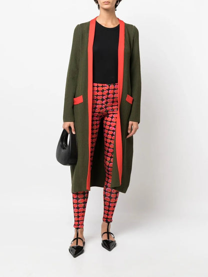 Cherry-Print Mid-Rise Leggings