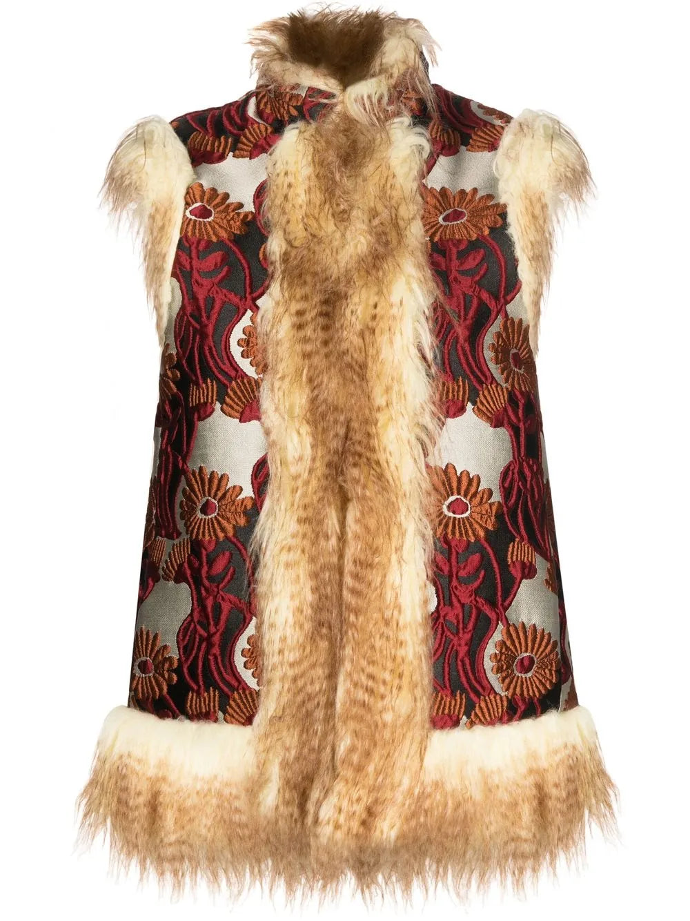 Faux-Fur Trimmed Gilet