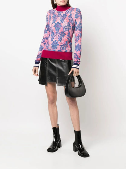 Logo-Print Mock-Neck Jumper