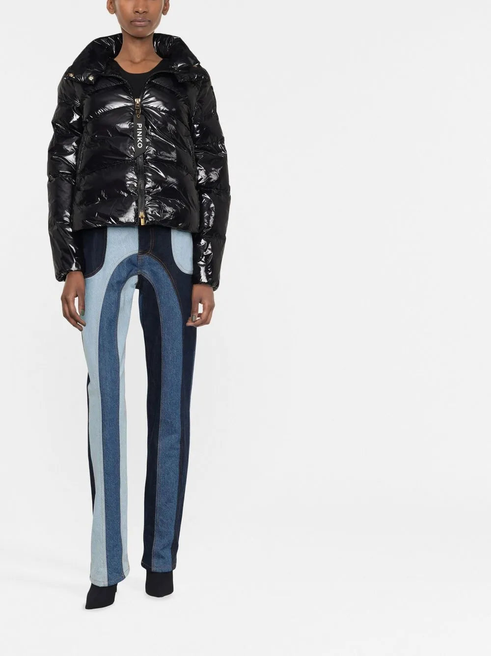High-Shine Quilted Jacket