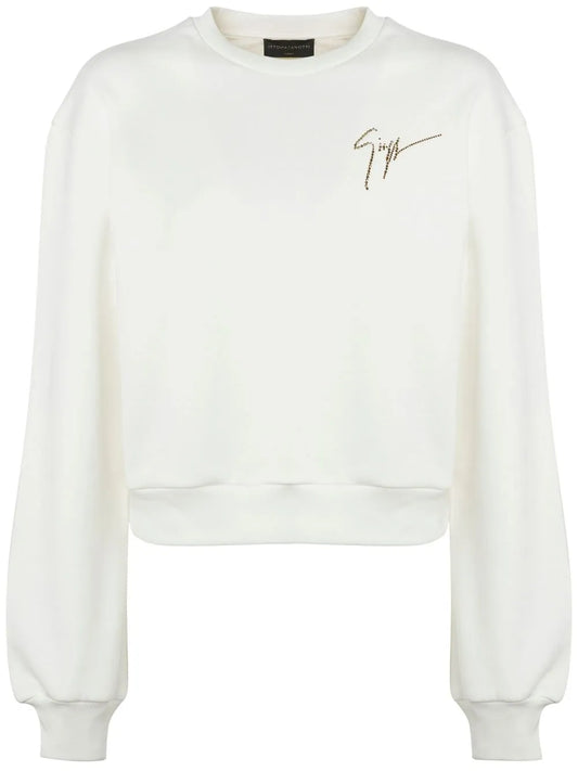 Sauvanne Crystal-Logo Sweatshirt