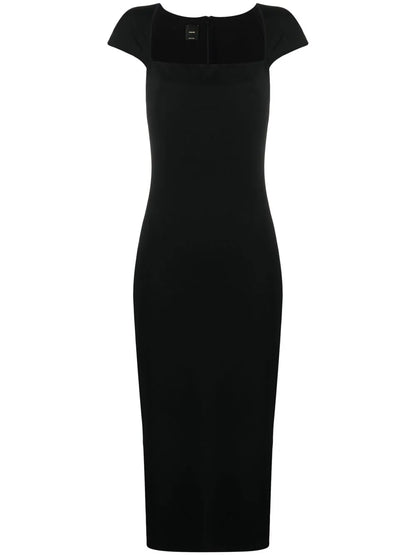 Square-Neck Midi Dress
