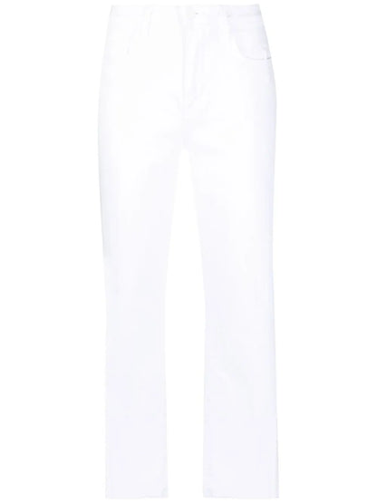 Cropped Straight-Leg Jeans