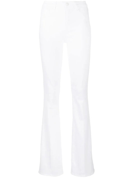 High-Waisted Flared Jeans