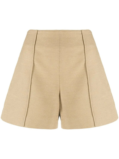 Sculptural Panama Shorts