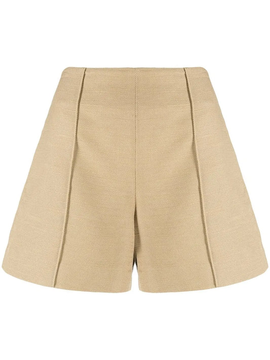 Sculptural Panama Shorts