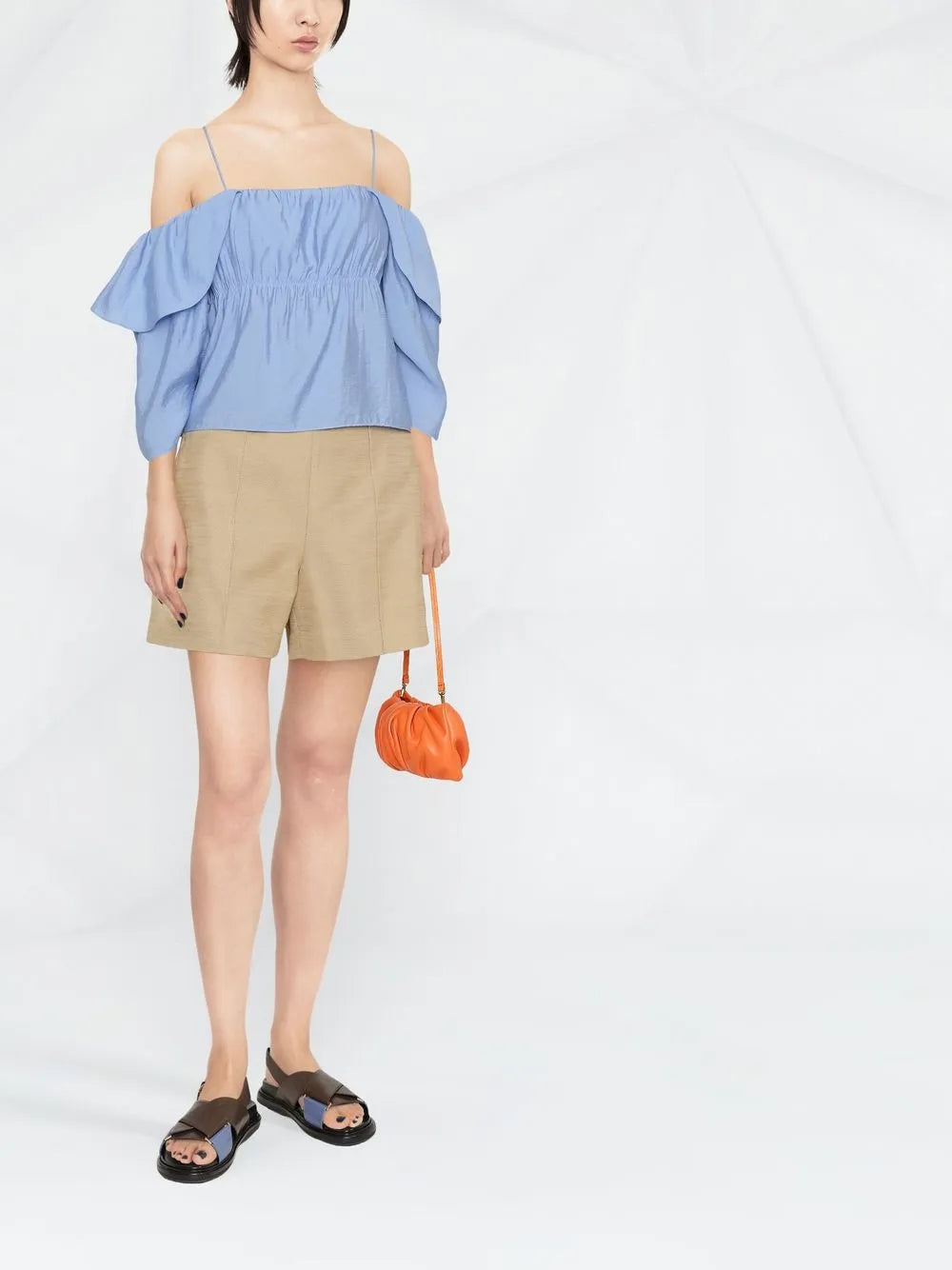 Sculptural Panama Shorts