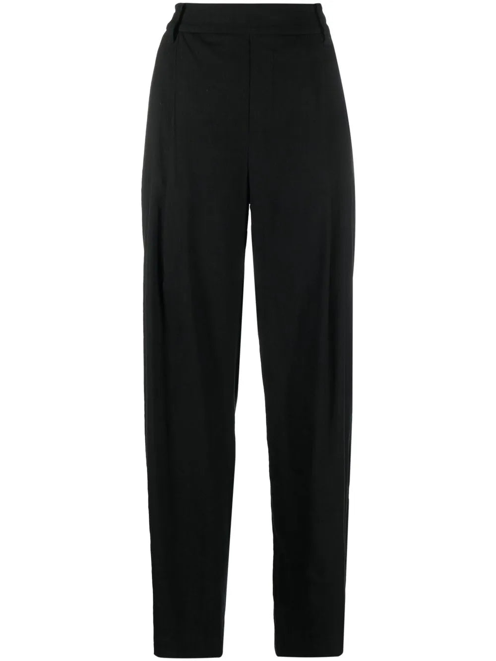 Pleat-Front Straight Leg Trousers