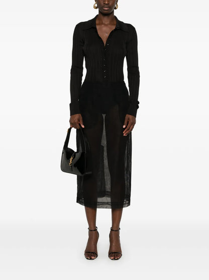 Ribbed-Knit Cardigan