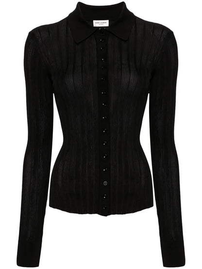 Ribbed-Knit Cardigan