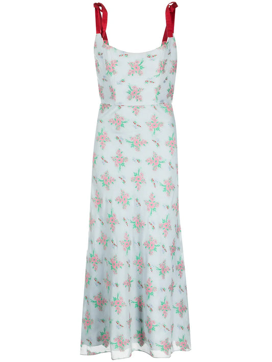 Floral-Detail Day Dress