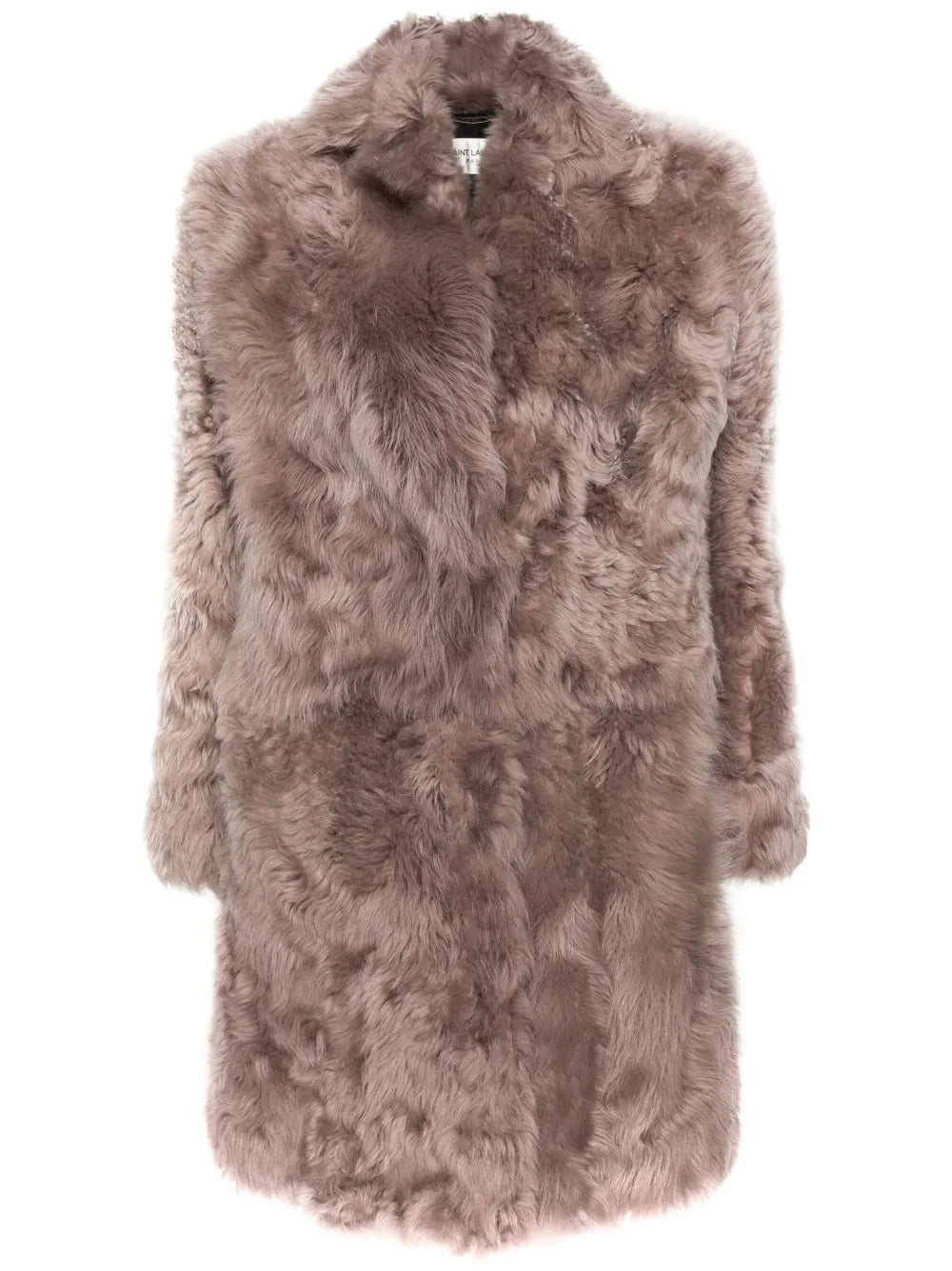 Single-Breasted Shearling Jacket