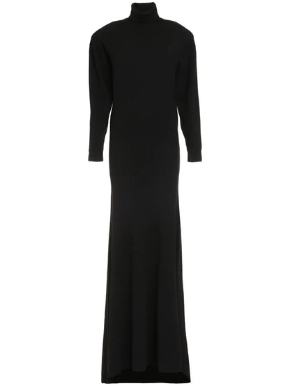 Cashmere Roll-Neck Maxi-Dress