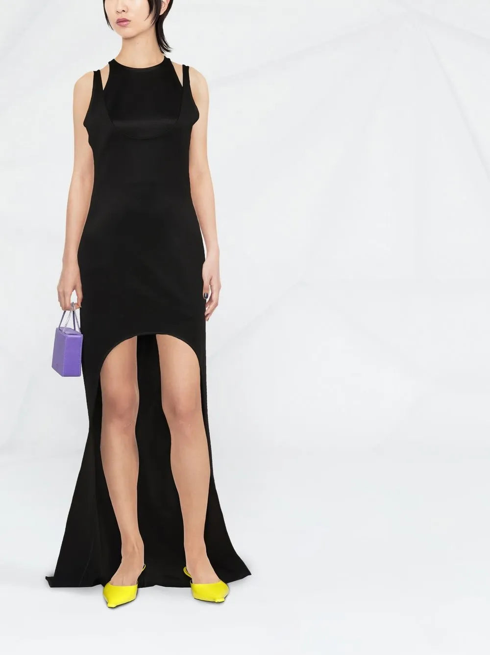 Sleeveless Layered Long Dress