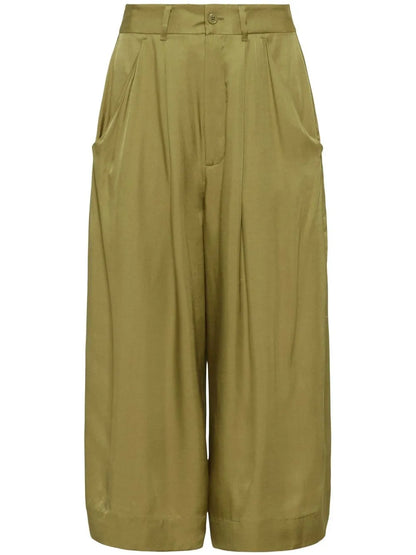 Cropped Darted Trousers