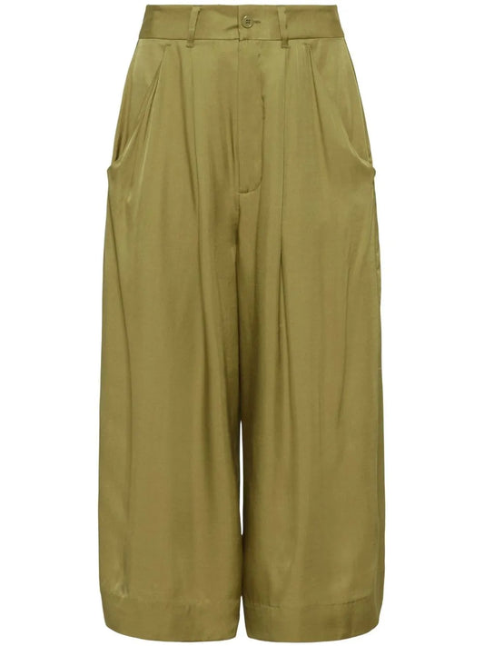 Cropped Darted Trousers