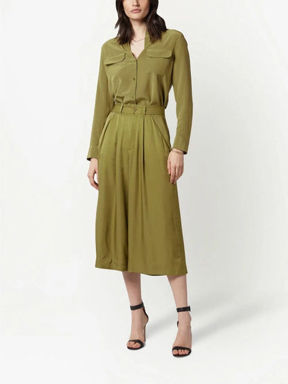 Cropped Darted Trousers