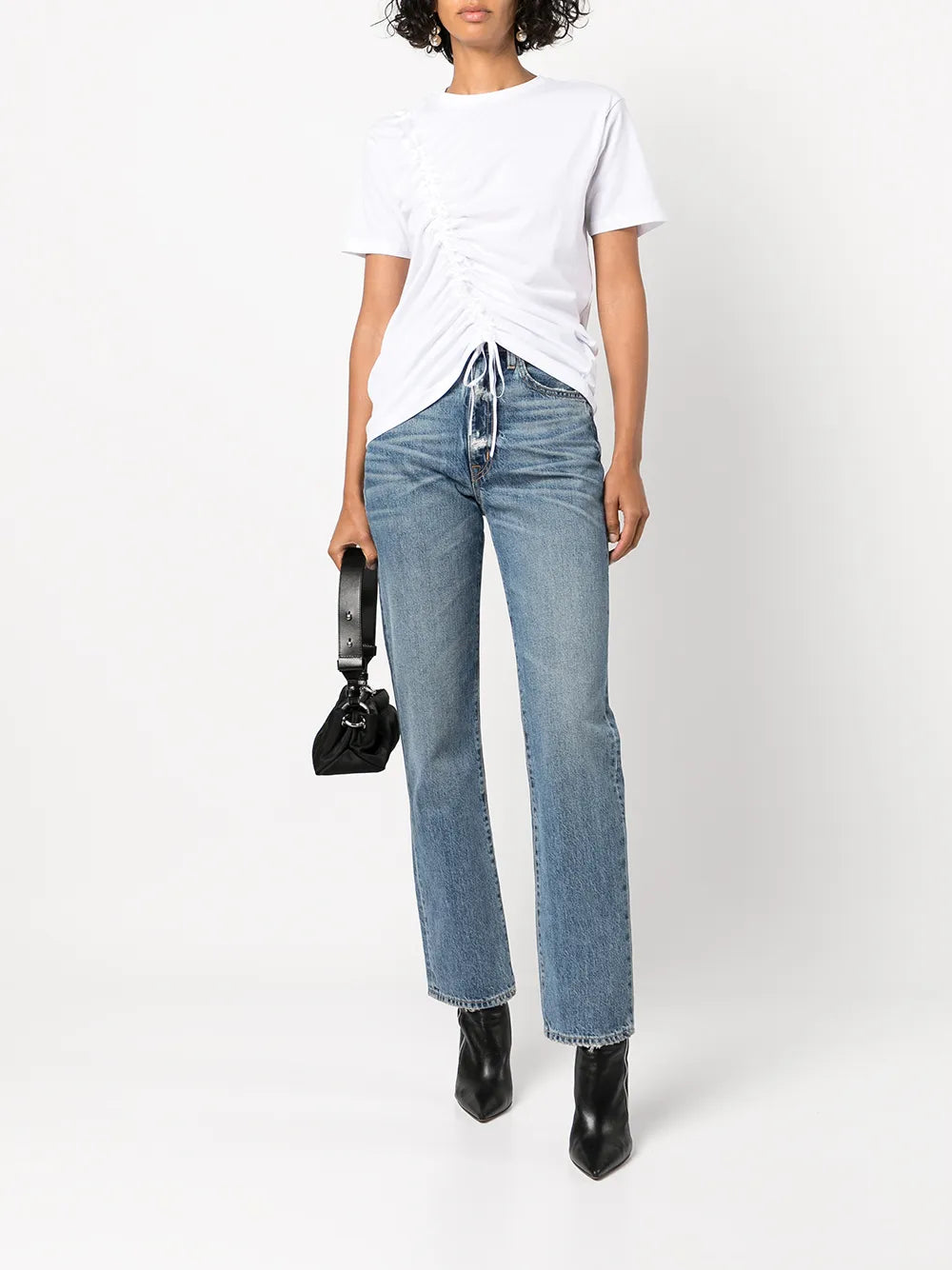 Drawstring Cotton T-Shirt