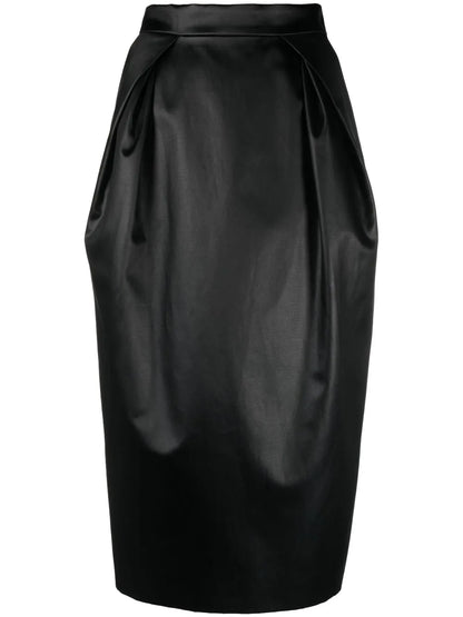 Pleated Midi Skirt