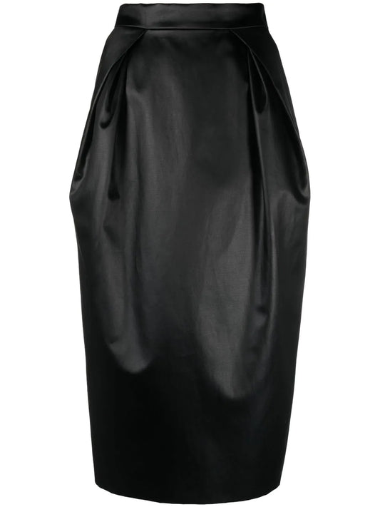 Pleated Midi Skirt
