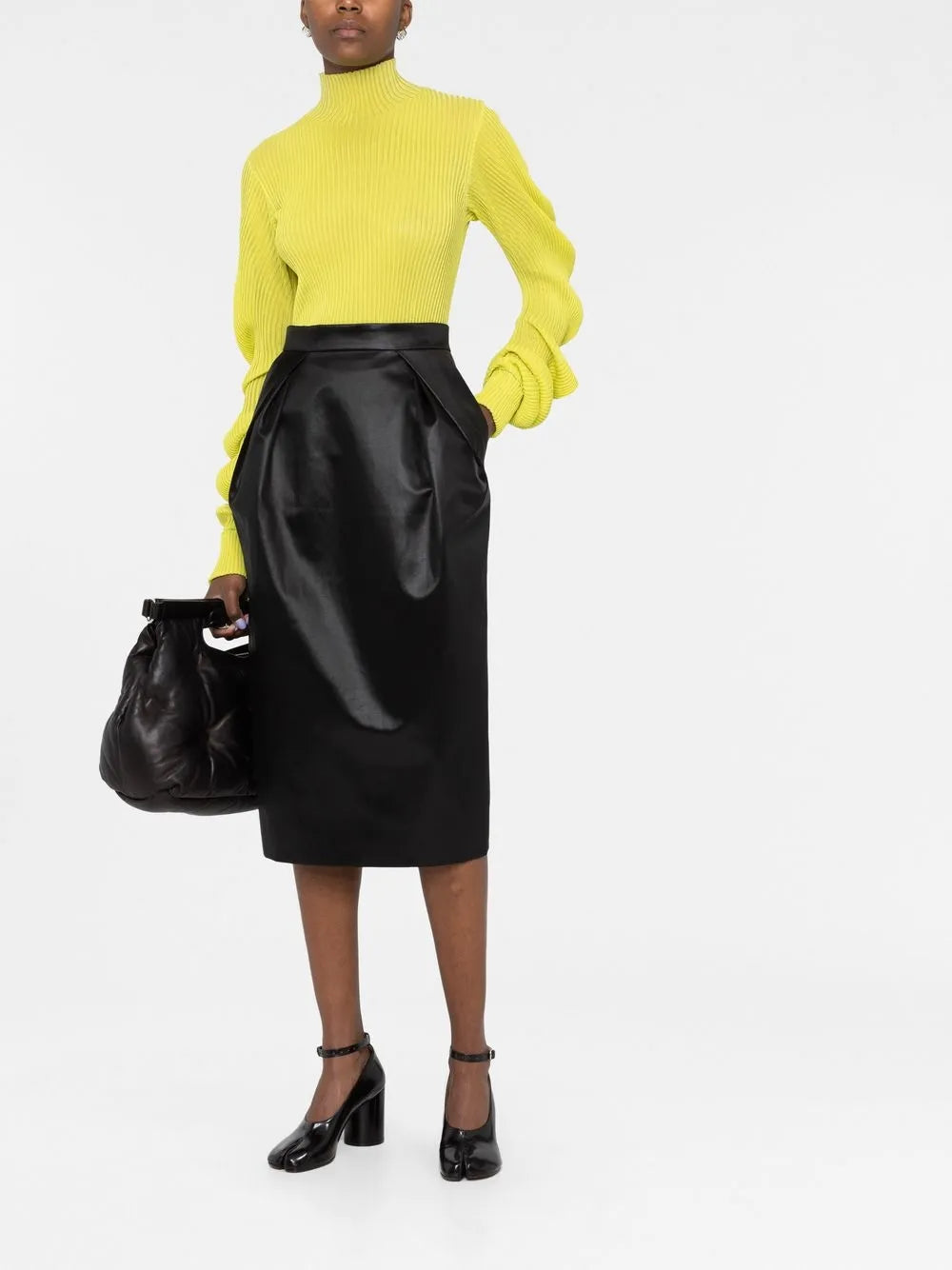 Pleated Midi Skirt