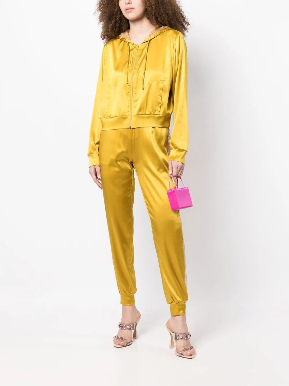 Tapered Silk Trousers