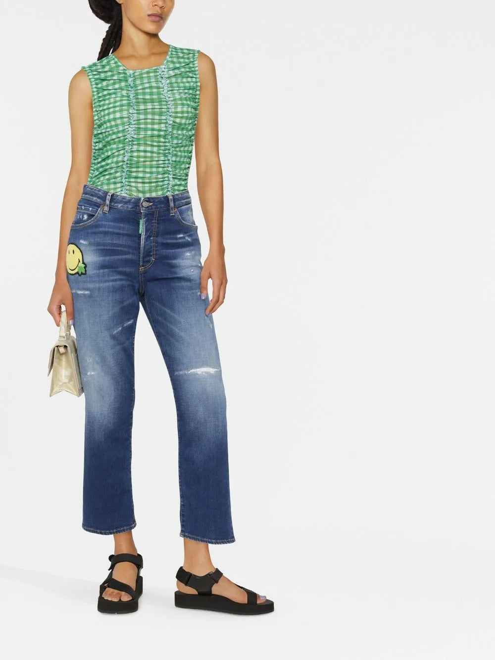 Smiley Boston Straight-Leg Jeans