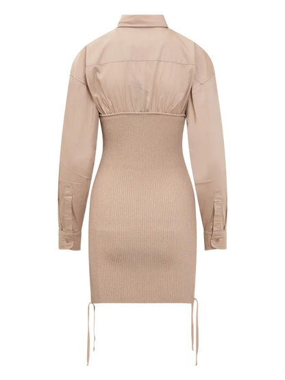 Ribbed Mini Dress