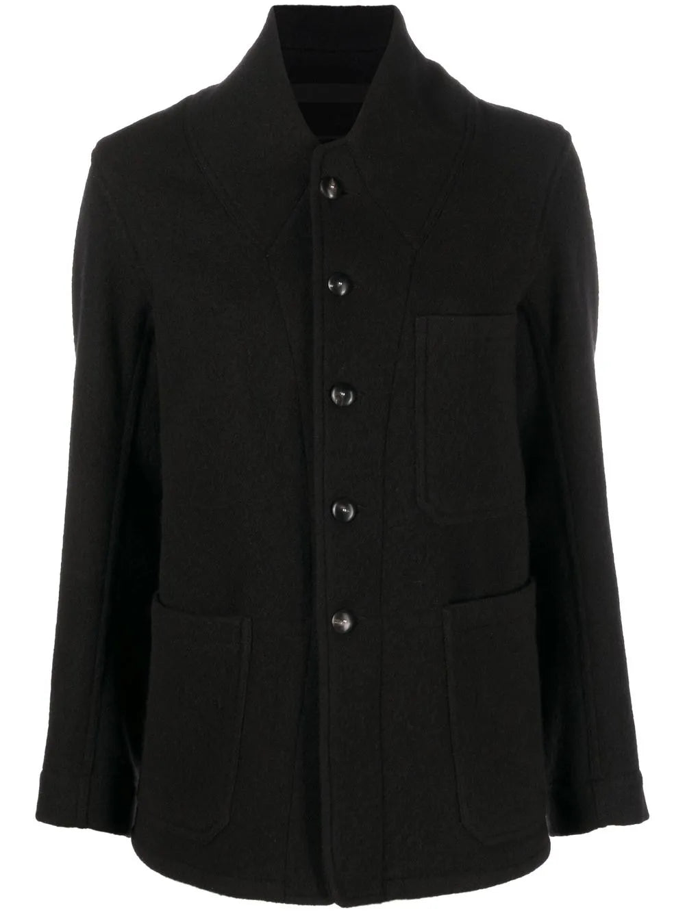 Single-Breasted Wool Jacket