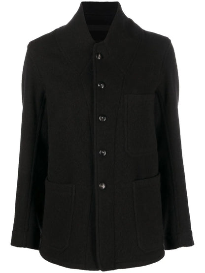 Single-Breasted Wool Jacket