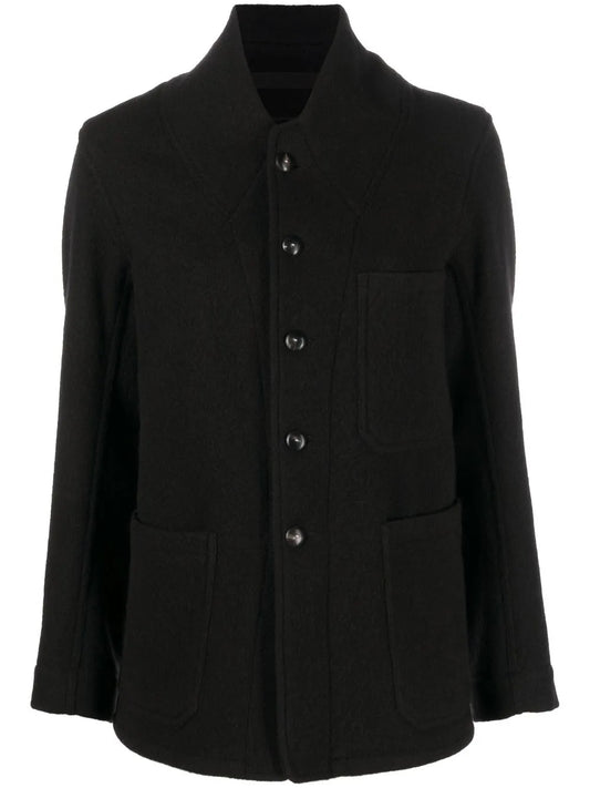 Single-Breasted Wool Jacket