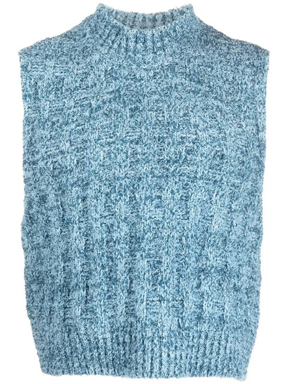 Bouclé Knitted Vest