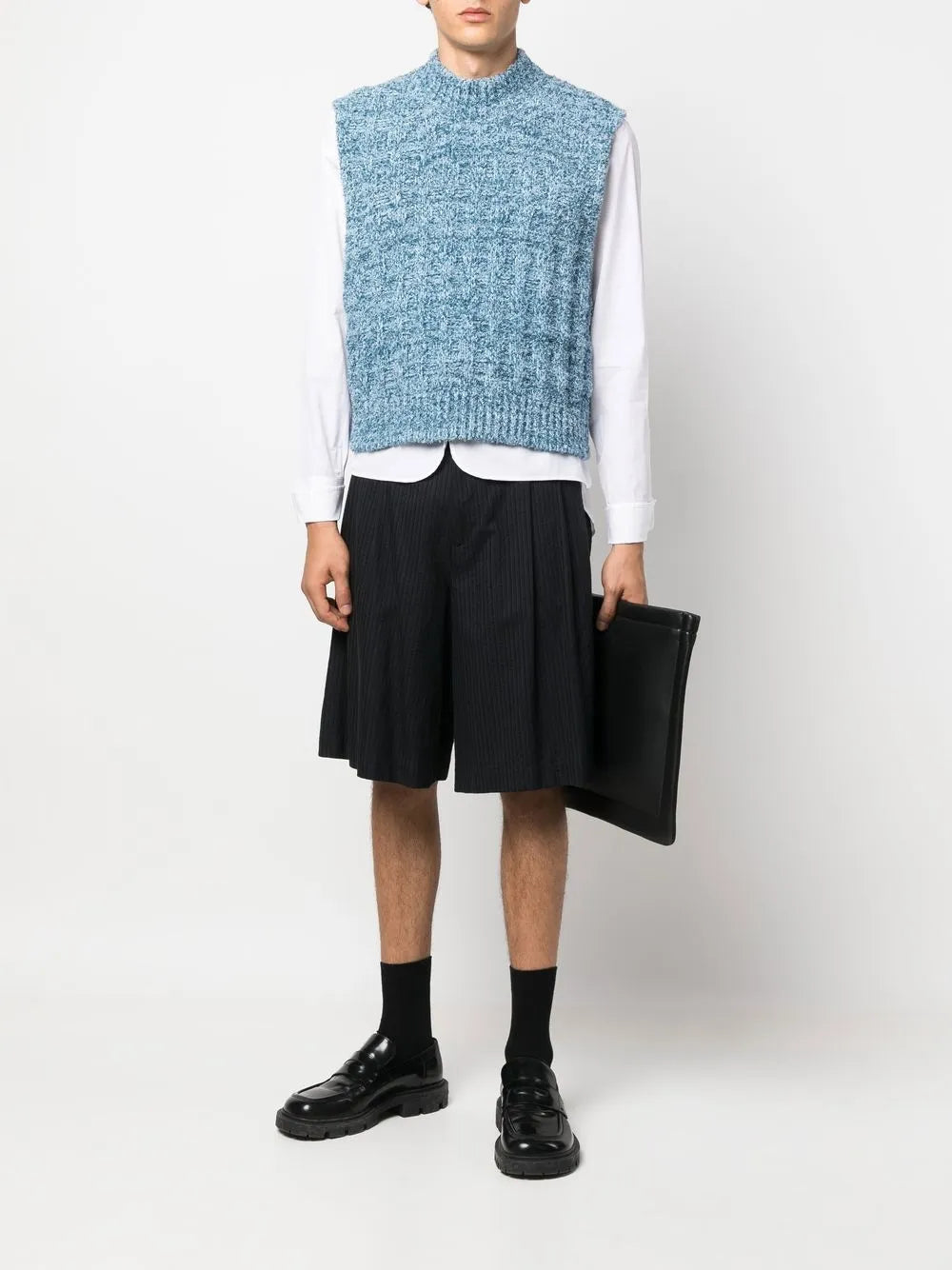 Bouclé Knitted Vest
