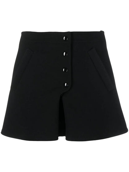 Buttoned-Up A-Line Miniskirt