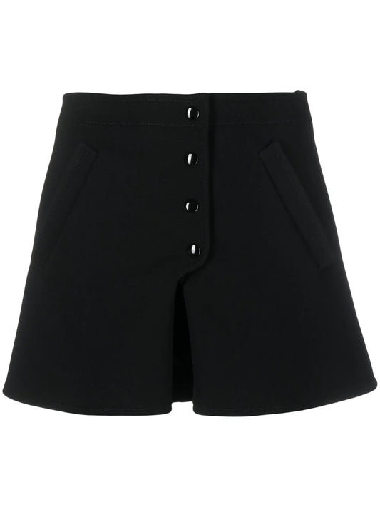 Buttoned-Up A-Line Miniskirt